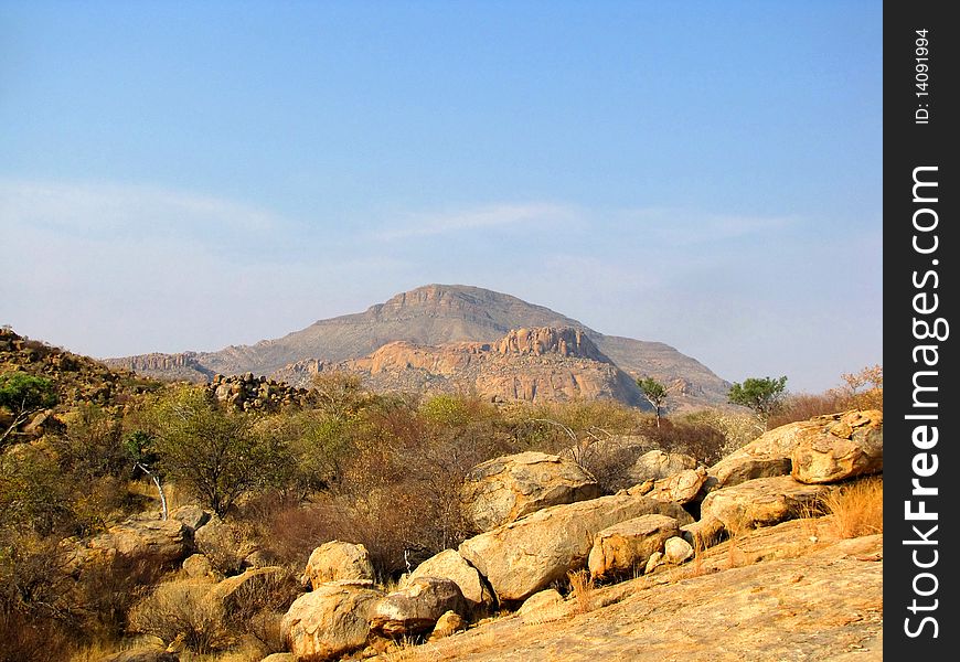 Landscape in Erongo Mountains, Namibia