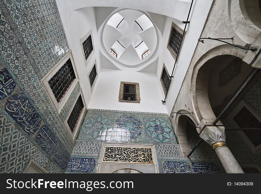 Turkey, Istanbul, Topkapi Palace, the Harem (forbidden to visitors and strangers, the Harem is one of the private apartments of the Sultan called Harem-i Humayun, where the sultan and his family lived)