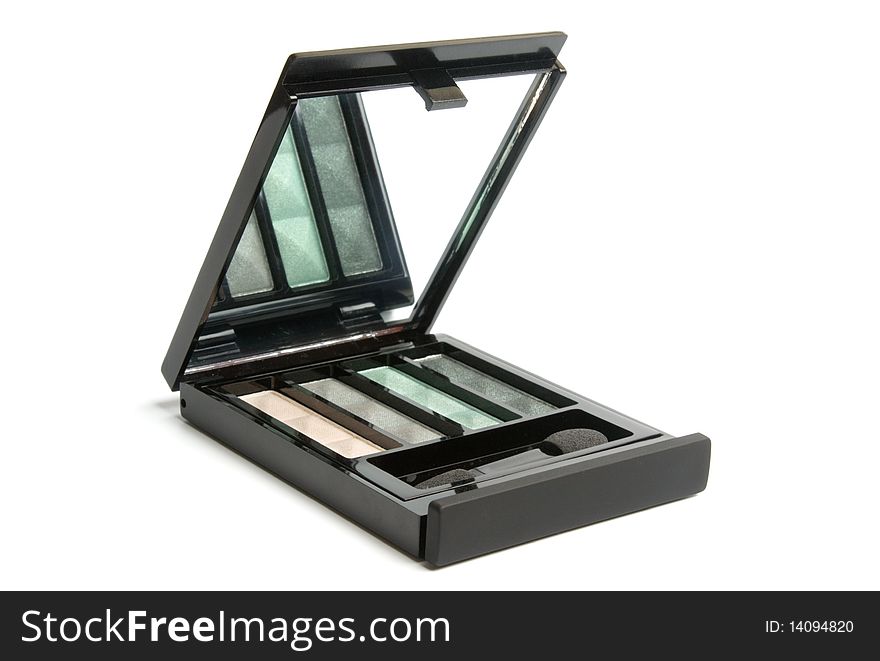 Eyeshadow Palette of four colores in black container