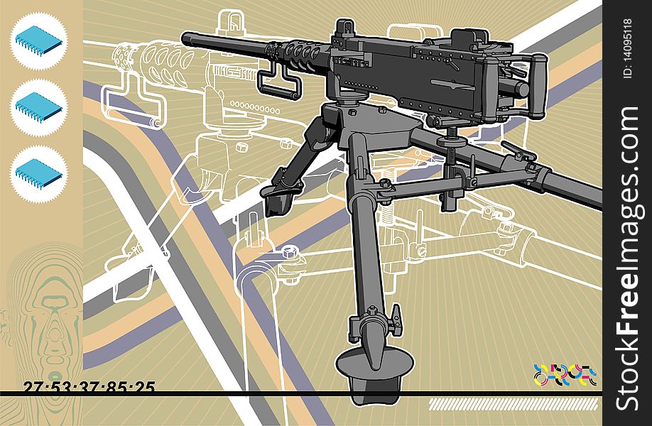 Browning Machine Gun Schematic.