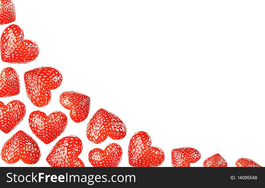 Hearts isolated on white background. Hearts isolated on white background