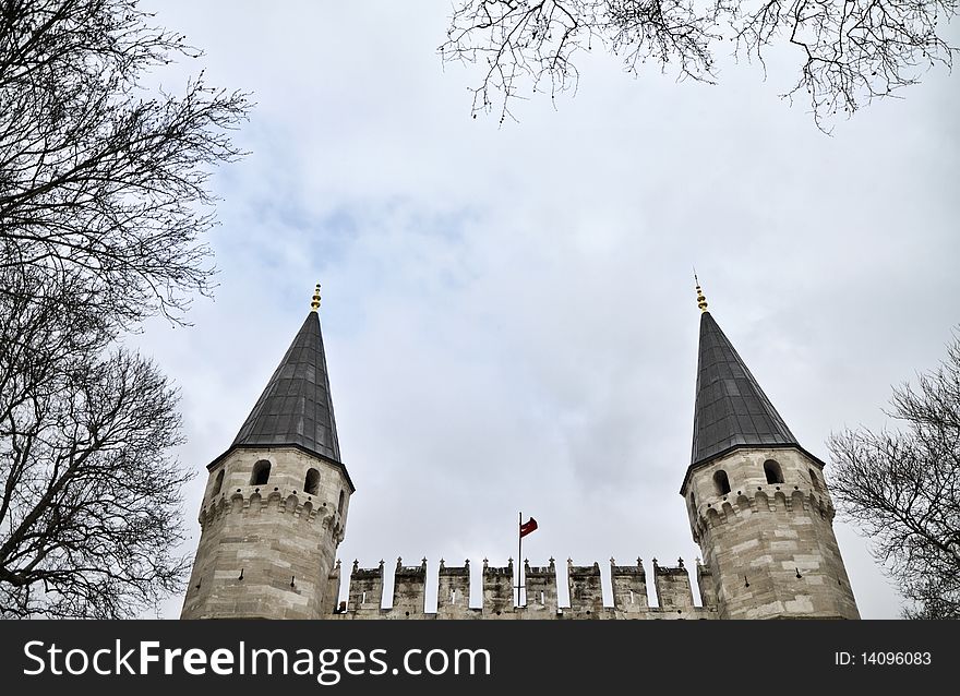 Turkey, Istanbul, Topkapi Palace, the external towers