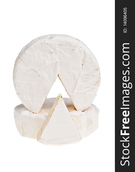 Camembert round cheese.