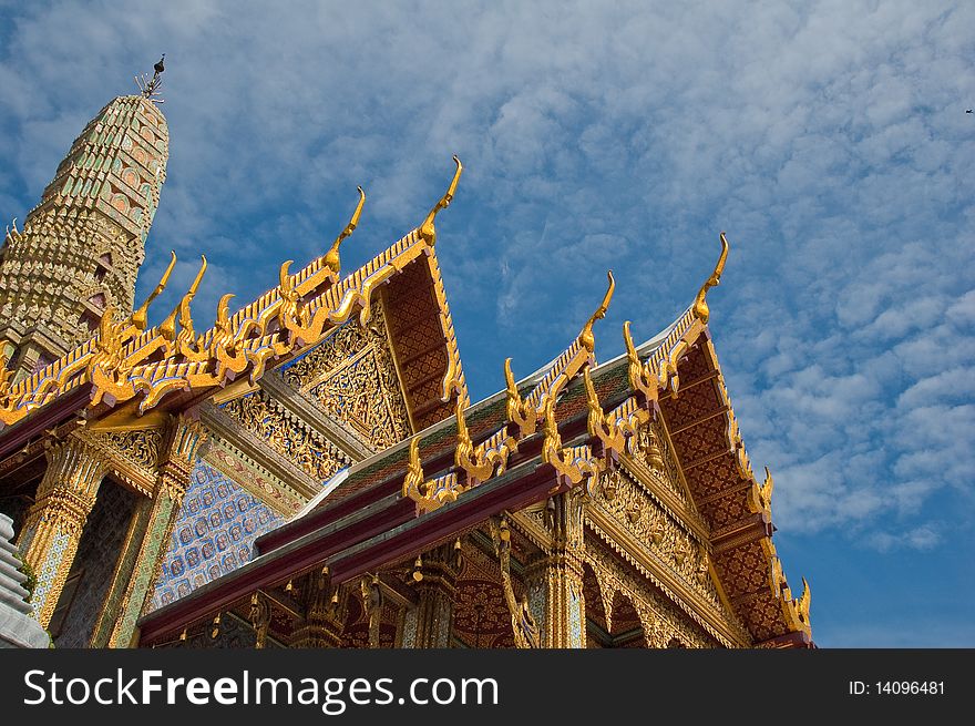 Wat phara kaew in thailand