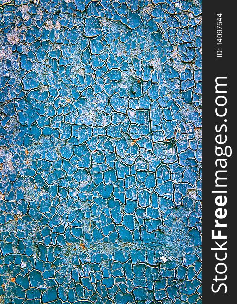 Cracky blue coloured background texture. Cracky blue coloured background texture