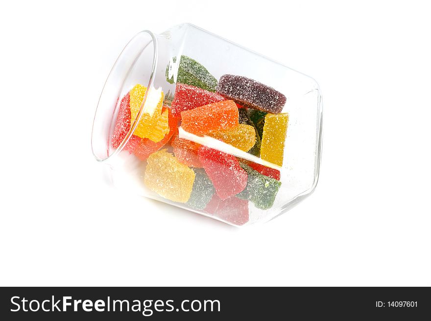 Delicious sweet candies in sugar