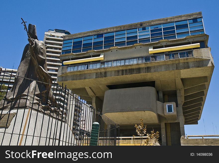 Argentina's National Library building at Palermo area. Argentina's National Library building at Palermo area.