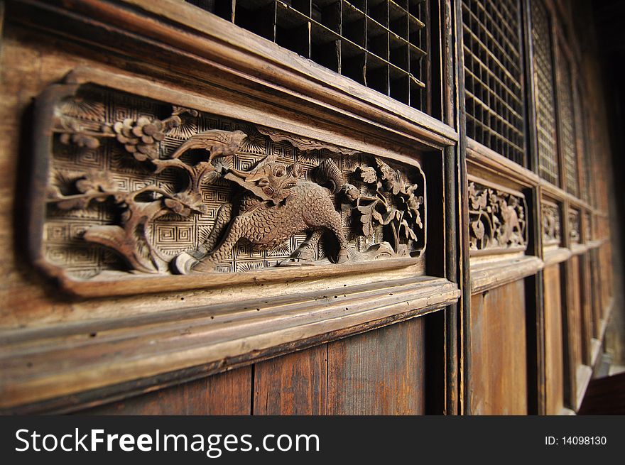 Chinese wood house, a general style in ming dynasty. Chinese wood house, a general style in ming dynasty.