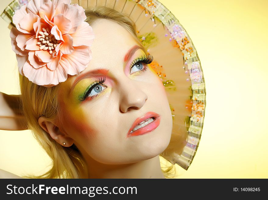 summer fashion creative eye make-up