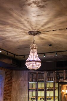 ChandelierDecoration Chandelier On The Hall Ceiling Stock Photos ChandelierDecoration Chandelier On The Hall Ceiling Stock Photos