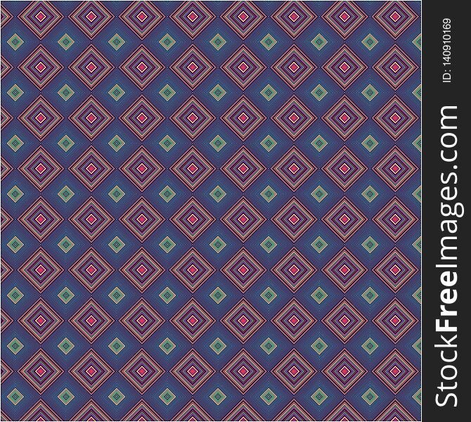 Abstract Color Fabric Tile Retro Seamless Background Texture Pattern