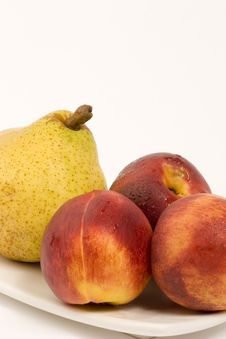 Pear And Nectarines Royalty Free Stock Image Pear And Nectarines Royalty Free Stock Image