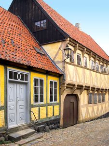 Old Danish Houses Stock Photo Old Danish Houses Stock Photo