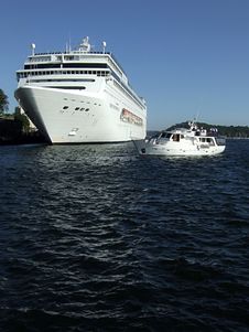 Cruiser And Yacht Stock Photo Cruiser And Yacht Stock Photo