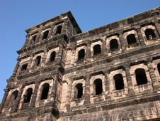 The Porta Nigra Close-up Stock Image The Porta Nigra Close-up Stock Image