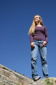 Female Teen Future Royalty Free Stock Images