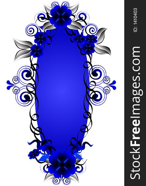 Blue oblong shaped background graphic. Blue oblong shaped background graphic.