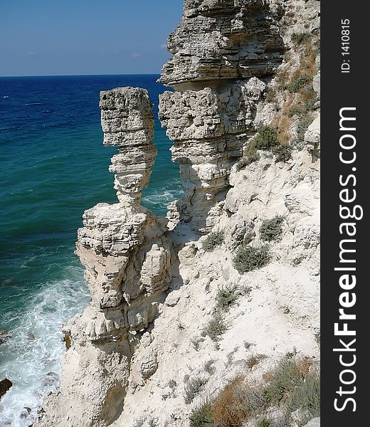 Rocky Coast of Black sea in Crimea