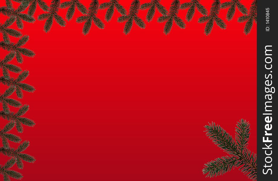 BRANCHES; CHRISTMAS BACKGROUND PICTURE;RED