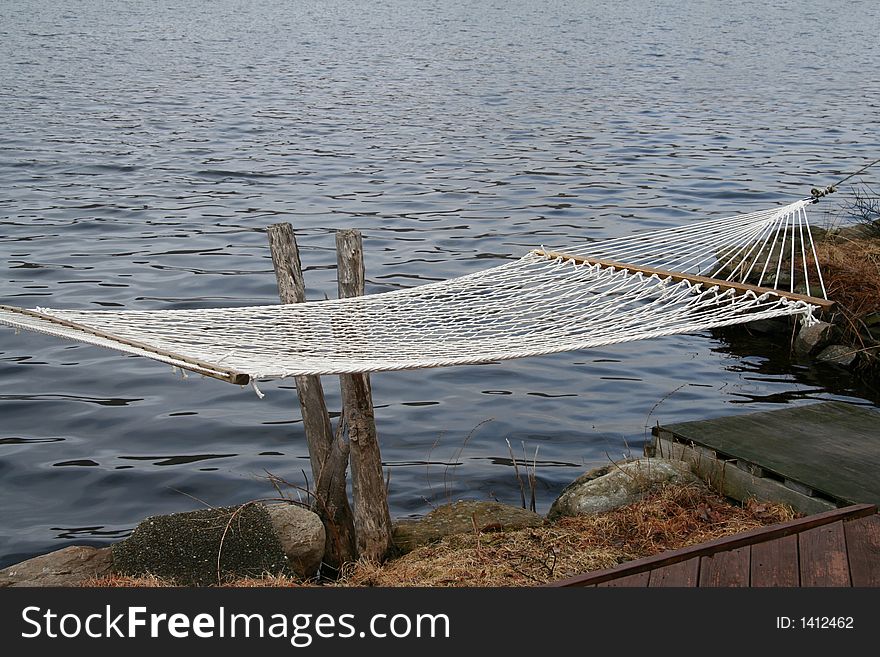 Lazy Hammock by the Lake. Lazy Hammock by the Lake