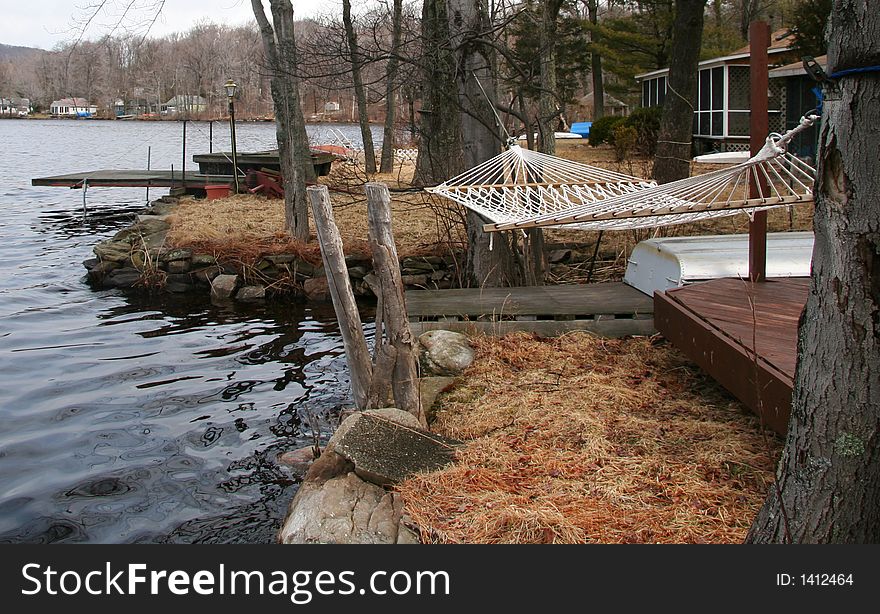 Lazy Hammock by the Lake. Lazy Hammock by the Lake