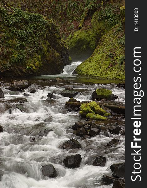 Bridal Veil Creek in teh Columbia River Gorge National Scenic Area