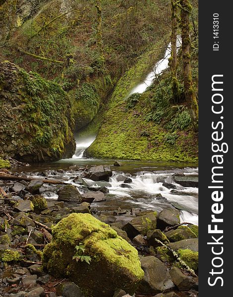 Bridal Veil Creek in teh Columbia River Gorge National Scenic Area