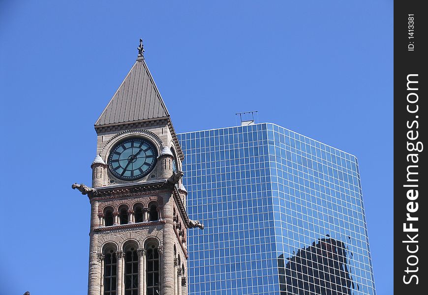 Toronto old city hall clock tower