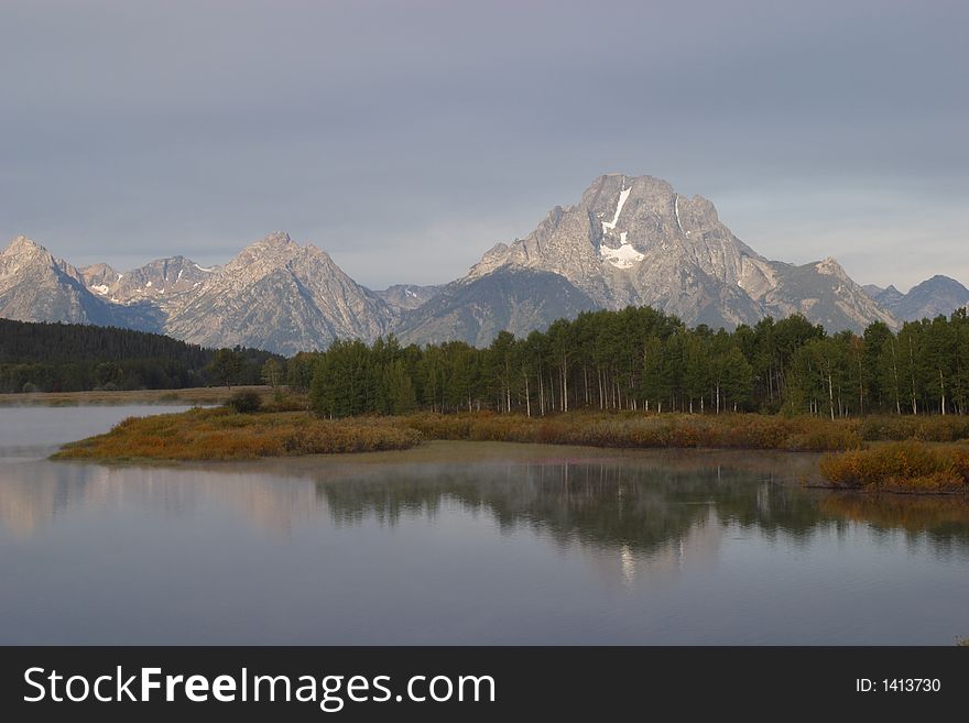 Grand Teton National Park at Oxbow Bend Overlook