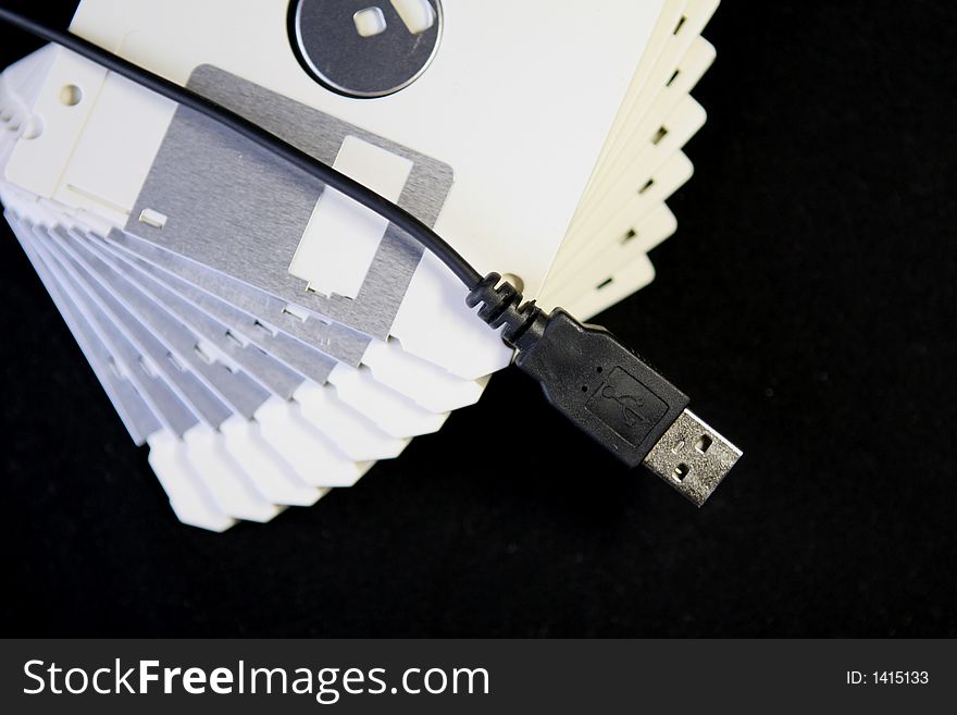 Diskettes And USB Cable