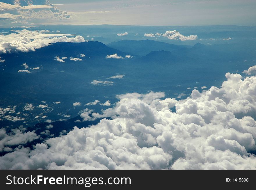 Tyrkey mountains in the morning .View from airplane. Tyrkey mountains in the morning .View from airplane