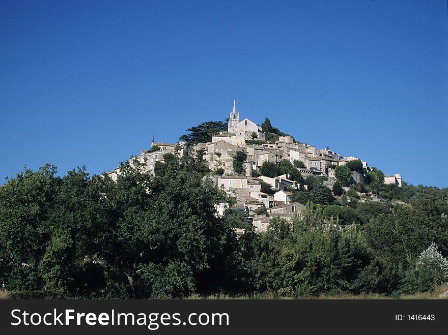 General view of Gordes, a picturesque medieval perched village in provence, France. General view of Gordes, a picturesque medieval perched village in provence, France