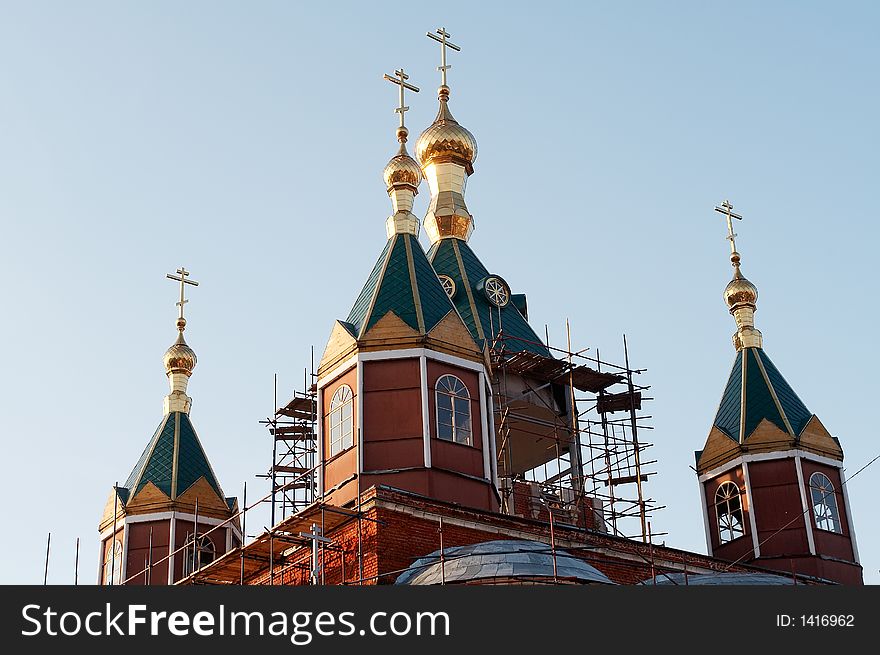 Old masonry church in Kolomna, Russia