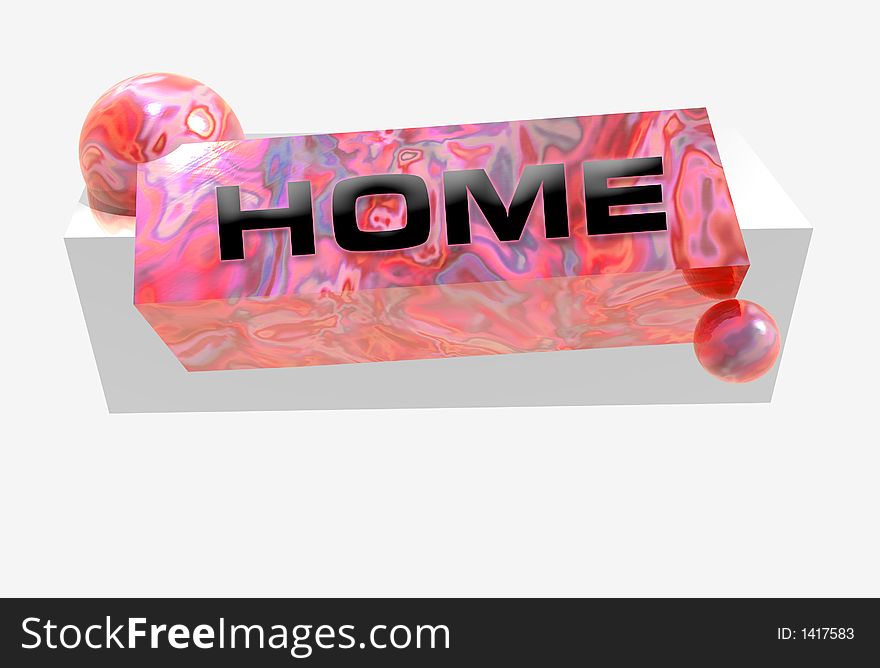 3d graphic logo banner render