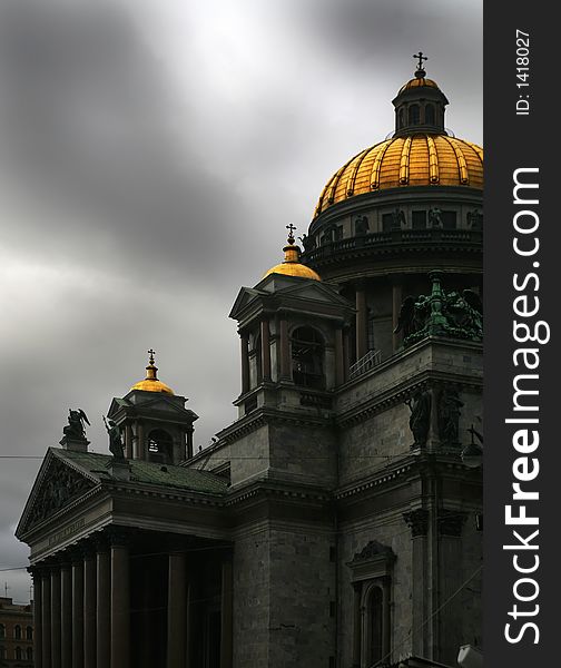 Saint Isaak Cathedral, a sight from Isaak square.