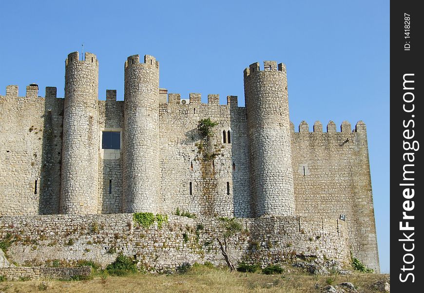 Part of the Obidos Castle - Portugal