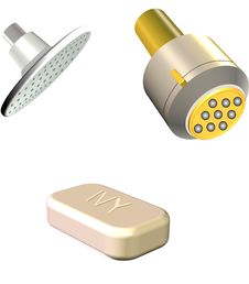 Shower Heads And Soap Bar Stock Image Shower Heads And Soap Bar Stock Image