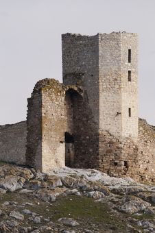Ancient Tower Of A Fortress Royalty Free Stock Images