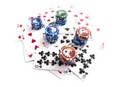 Cards With Chips Stock Image Cards With Chips Stock Image