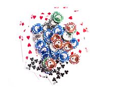 Cards With Chips Stock Image Cards With Chips Stock Image