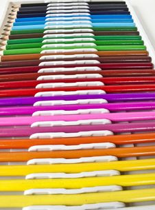 Multi-colored Pencils Royalty Free Stock Photography