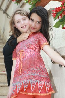 Young Woman And Young Teenager Royalty Free Stock Image