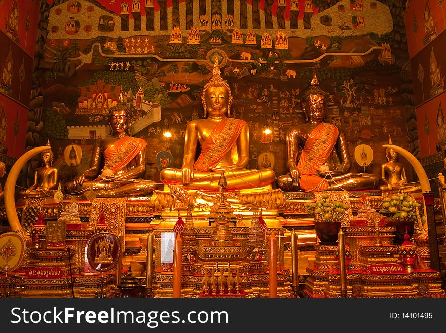 The Buddha of Wat Phananchoeng Worawihan, Ayutthaya, Thailand
