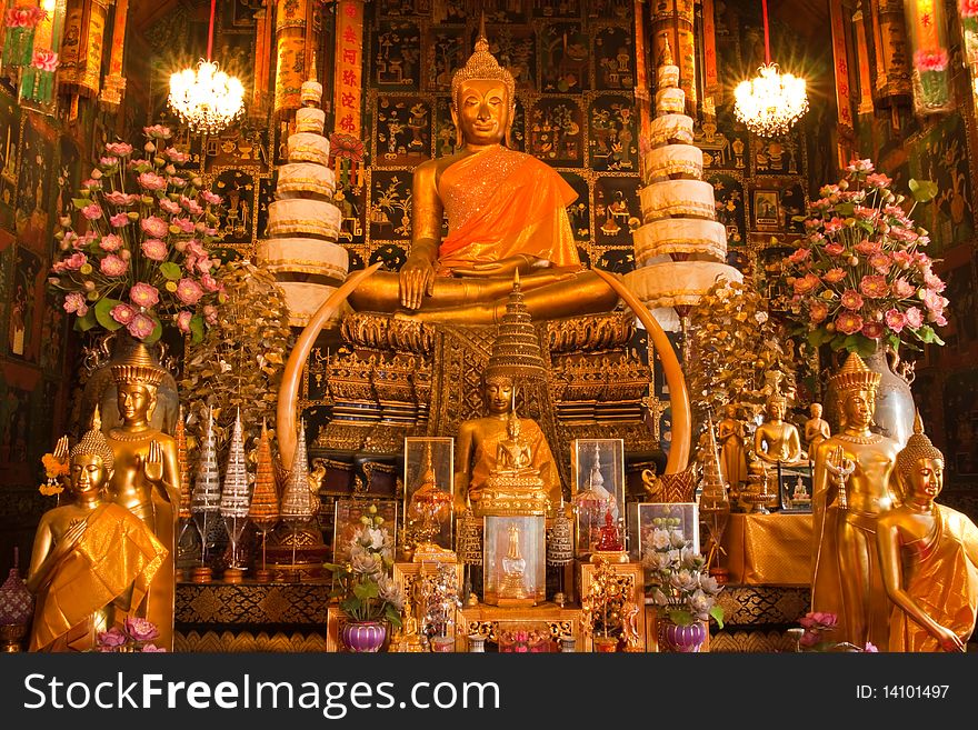 The Buddha of Wat Phananchoeng Worawihan, Ayutthaya, Thailand