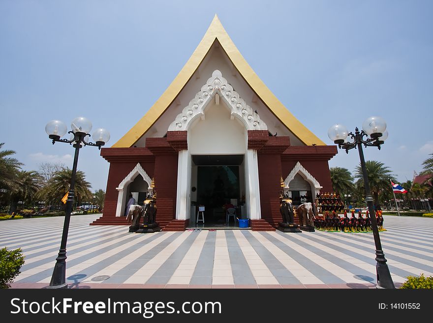 The Shrine Of King Naret The Great Of Thailand