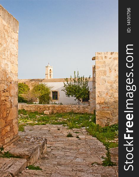 Monastery of St. John Theologian at Ancient Aptera in Crete, Greece