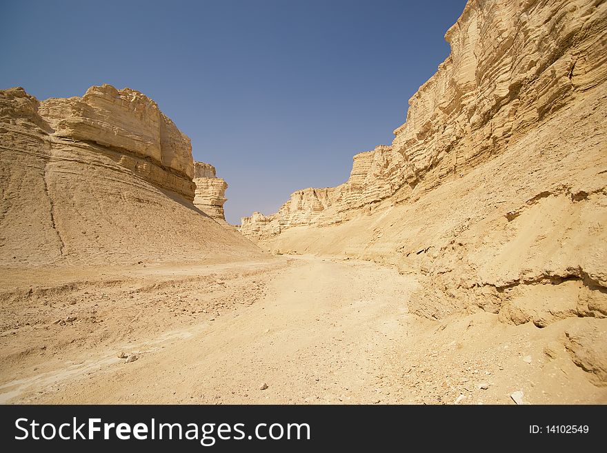 The Perazim canyon. Judean Desert nature reserve, Israel.