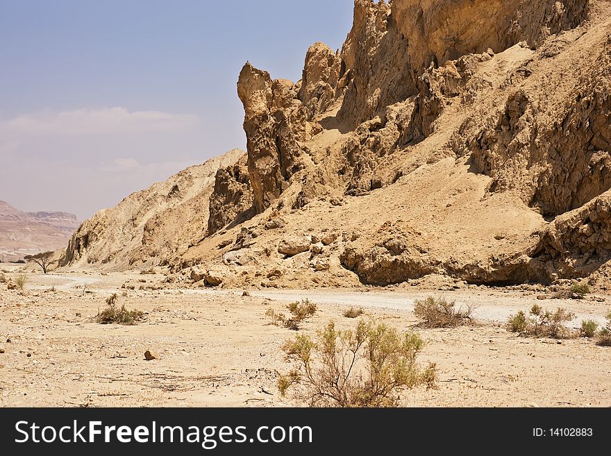 The Perazim canyon. Judean Desert nature reserve, Israel.