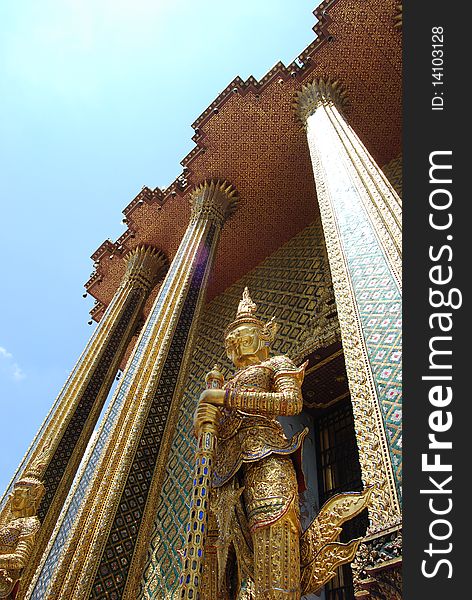 Giant in Wat Phra Kaeo in Bangkok, Thailand