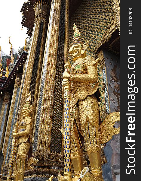 Giant in Wat Phra Kaeo in Bangkok, Thailand